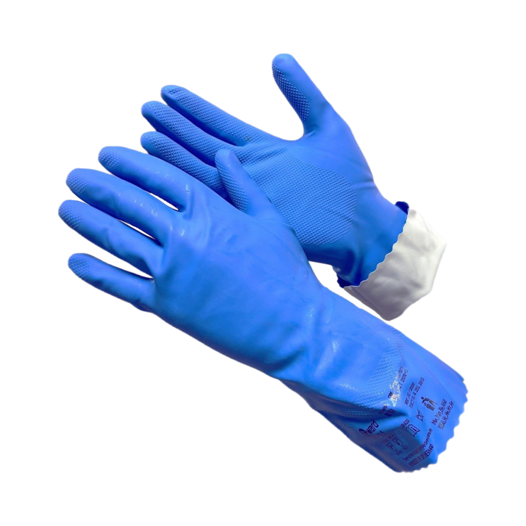 SL1 Перчатки из латекса и нитрила, синего цвета